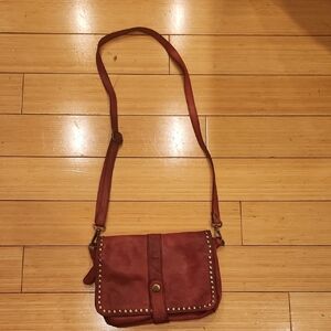 Elegant Red Studded Women's Bag